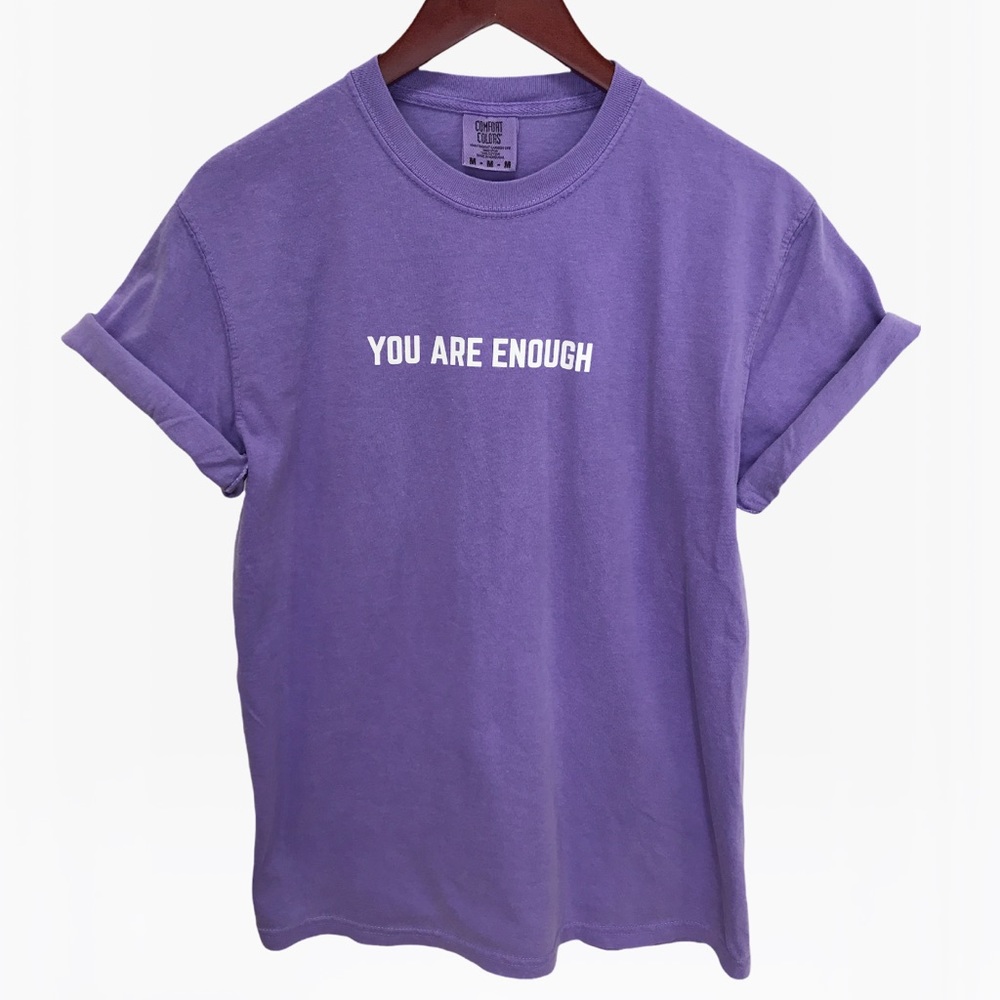 YOU ARE ENOUGH Unisex Adult 100% Cotton T-Shirts - Various - Picture 13 of 16
